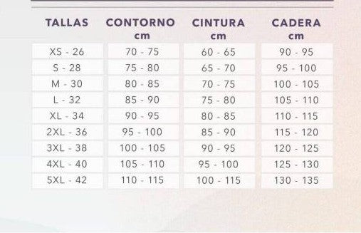 Fina- Faja Colombian Girdle with Clips and Zipper in Crotch
